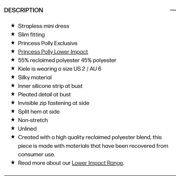 Princess Polly Irena strapless mini dress green - Picture 7 of 7